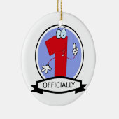 公式1誕生日バナー セラミックオーナメント (右)