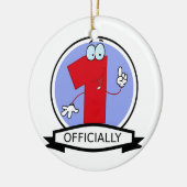 公式1誕生日バナー セラミックオーナメント (左)