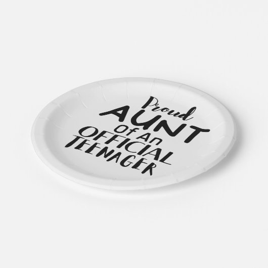 公式10代の若者のおばさん13歳の誕生日 ペーパープレート (アングル)