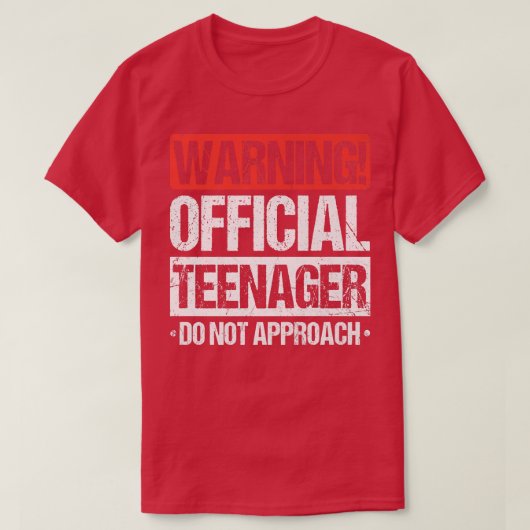 公式10代の若者13歳おもしろい13誕生日 Tシャツ (デザイン正面)
