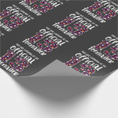 公式10代の若者13歳13誕生日女の子 ラッピングペーパー (角)