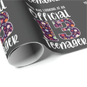 公式10代の若者13歳13誕生日女の子 ラッピングペーパー (ロールコーナー)