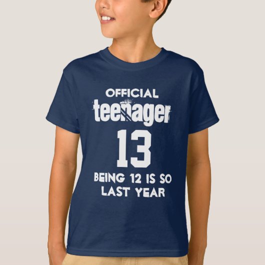 公式10代の若者13誕生日Tシャツ Tシャツ (正面)