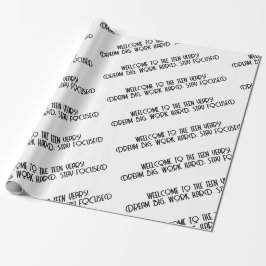 公式10代の若者13thドリームビッグやる気を起こさせる ラッピングペーパー