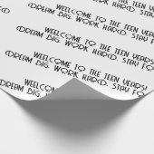 公式10代の若者13thドリームビッグやる気を起こさせる ラッピングペーパー (角)