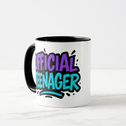 公式10代の若者-おもしろい13誕生日10代 マグカップ (正面左)