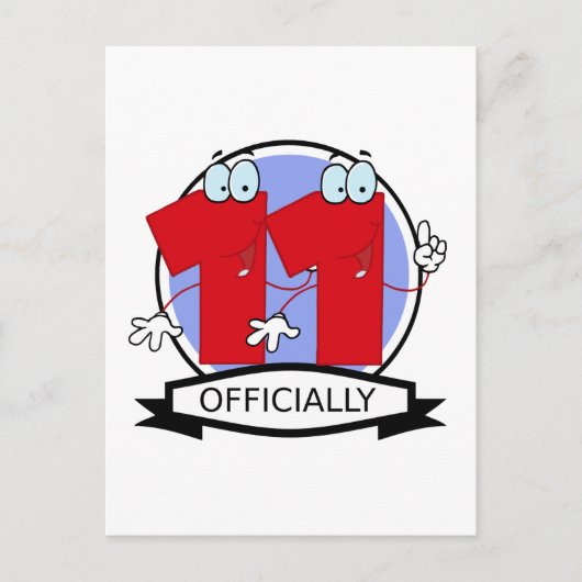 公式11誕生日バナー ポストカード (正面)