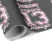 公式1310代の若者13歳の誕生日13歳 ラッピングペーパー (ロールコーナー)