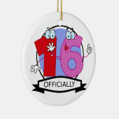 公式16誕生日ロゴ セラミックオーナメント (右)