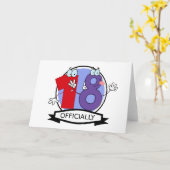 公式18誕生日バナー カード (黄色い花)