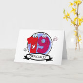 公式19誕生日バナー カード (黄色い花)