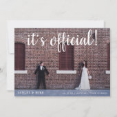 公式2写真結婚発表 招待状 (正面)