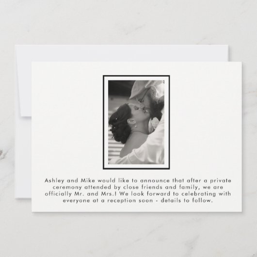 公式2写真結婚発表 招待状 (裏面)