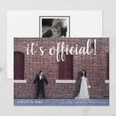 公式2写真結婚発表 招待状 (正面/裏面)