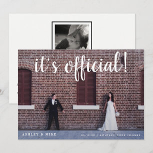 公式2写真結婚発表 招待状