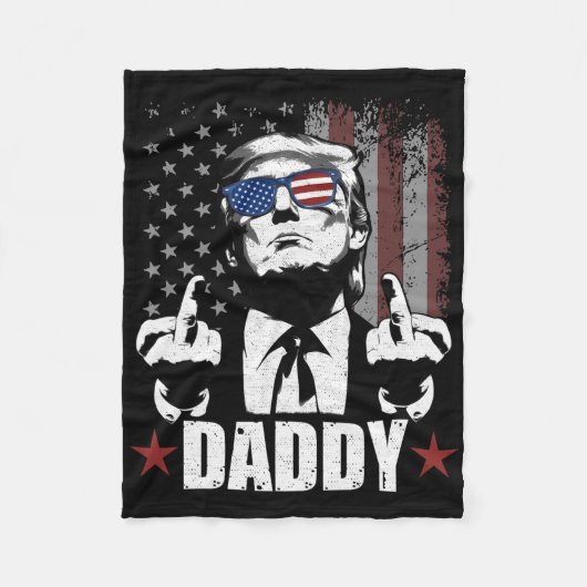 公式2025 Trump Dadyoofficial 2025 Trump Daddy フリースブランケット (正面)