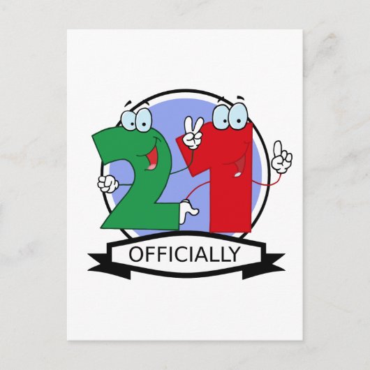 公式21誕生日バナー ポストカード (正面)
