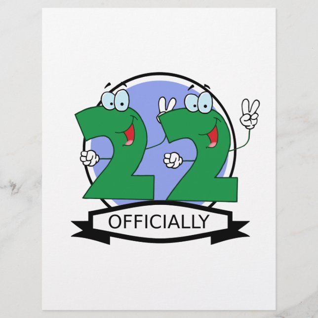 公式22誕生日ロゴ (正面)