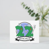 公式22誕生日ロゴ ポストカード (スタンド正面)