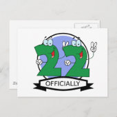 公式22誕生日ロゴ ポストカード (正面/裏面)