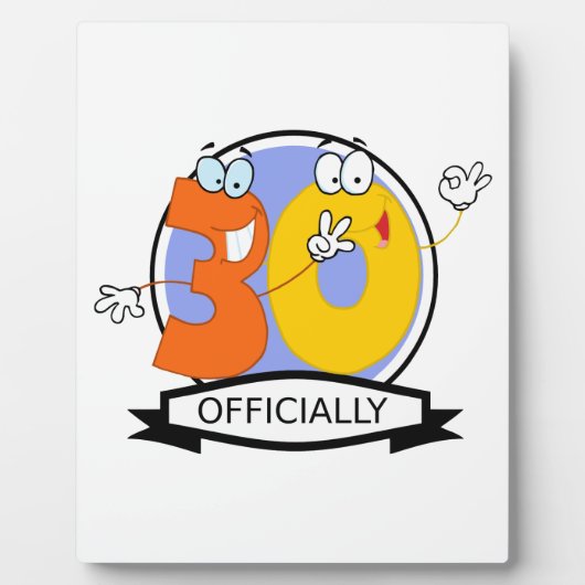 公式30誕生日ロゴ フォトプラーク (正面)
