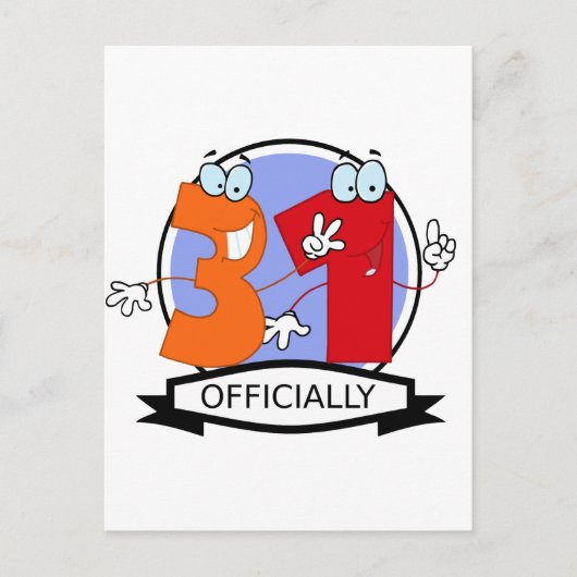 公式31誕生日バナー ポストカード (正面)