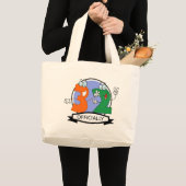公式32誕生日ロゴ ラージトートバッグ (正面(商品))