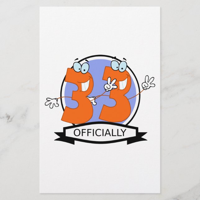公式33誕生日ロゴ (正面)