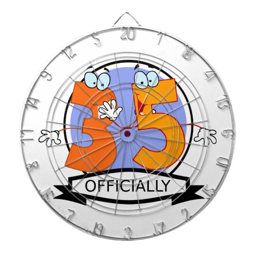 公式35誕生日ロゴ ダーツボード (正面)
