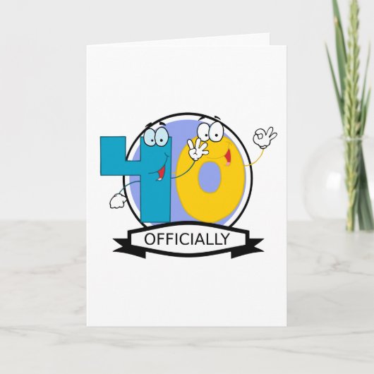 公式40誕生日バナー カード (正面)