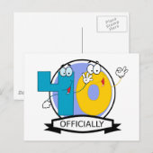 公式40誕生日ロゴ ポストカード (正面/裏面)