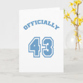 公式43 カード (黄色い花)