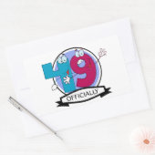 公式49誕生日バナー 長方形シール (封筒)