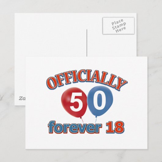 公式50永遠18 ポストカード (正面/裏面)