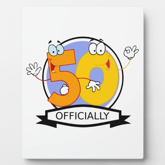 公式50誕生日バナー フォトプラーク (正面)