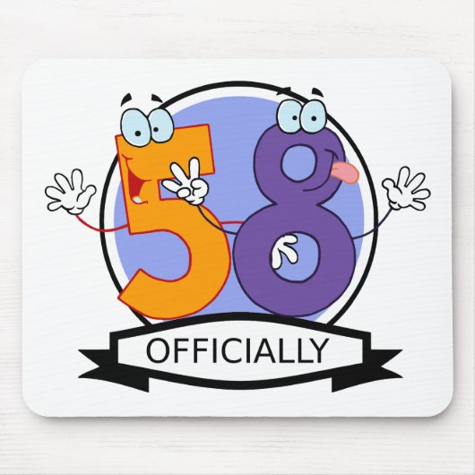 公式58誕生日バナー マウスパッド (正面)