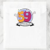 公式59誕生日バナー 長方形シール (バッグ)