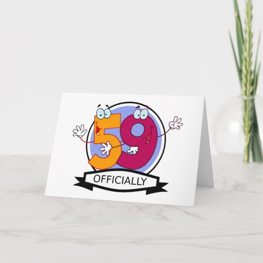 公式59誕生日ロゴ カード (正面)