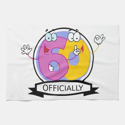 公式60誕生日バナー キッチンタオル (横)