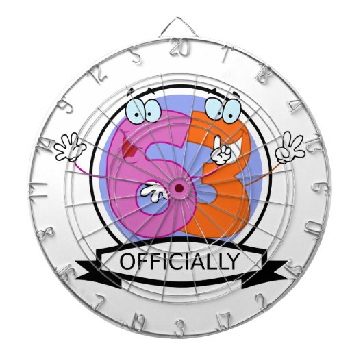 公式63誕生日バナー ダーツボード (正面)