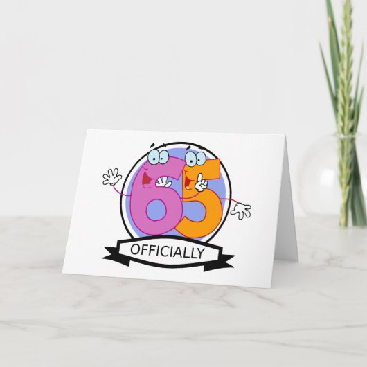 公式65誕生日バナー カード (正面)