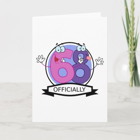 公式68誕生日バナー。 カード (正面)