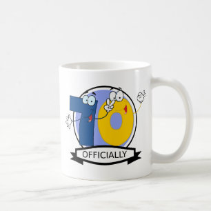 公式70誕生日バナー コーヒーマグカップ