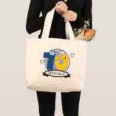 公式70誕生日バナー ラージトートバッグ (正面(商品))