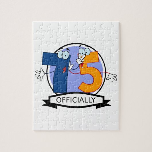 公式75誕生日バナー ジグソーパズル (縦)