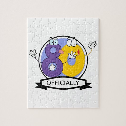 公式80誕生日バナー ジグソーパズル (縦)