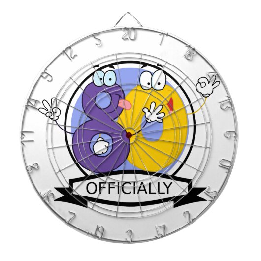 公式80誕生日バナー ダーツボード (正面)