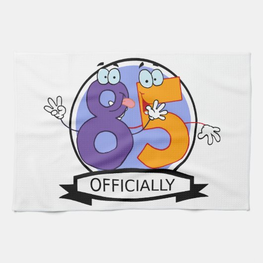 公式85誕生日バナー キッチンタオル (横)