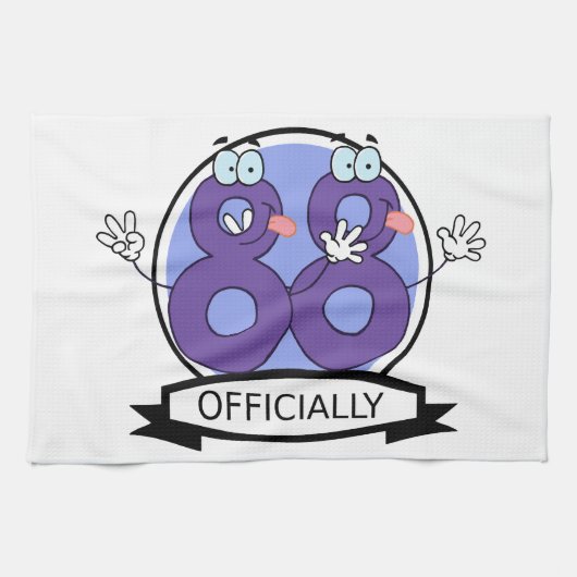 公式88誕生日バナー キッチンタオル (横)