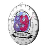 公式89誕生日バナー ダーツボード (正面右)